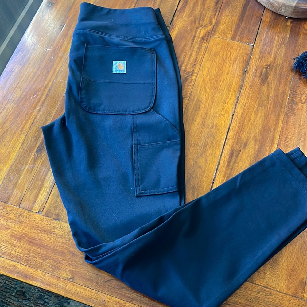 CARHARRT Sz M fitted w stretch Black pants